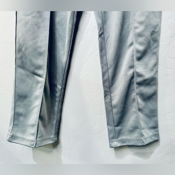 NEW Woman Within High Waisted Straight Cut Trousers Creased Gray Stretch SZ 18 - Picture 8 of 16